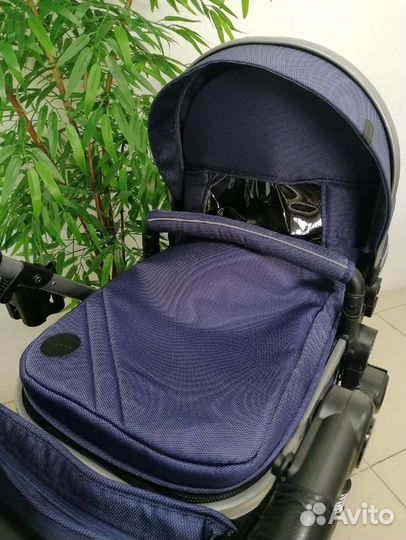 Новая коляска-трансформер Luxmom 558 3в1 NEW/синий