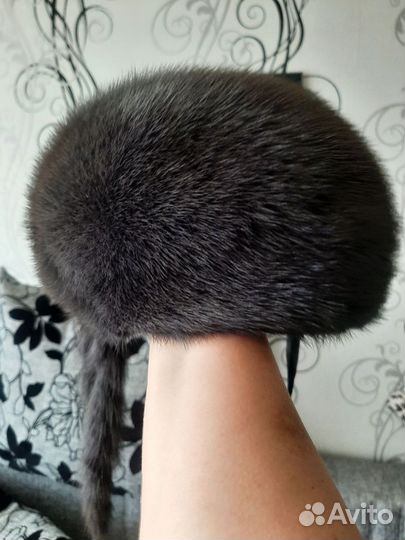 Шапка-берет норковая женская