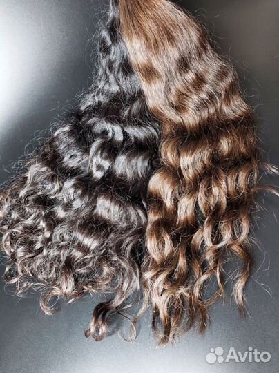 Волосы для наращивания Exclusive в срезе, кудри
