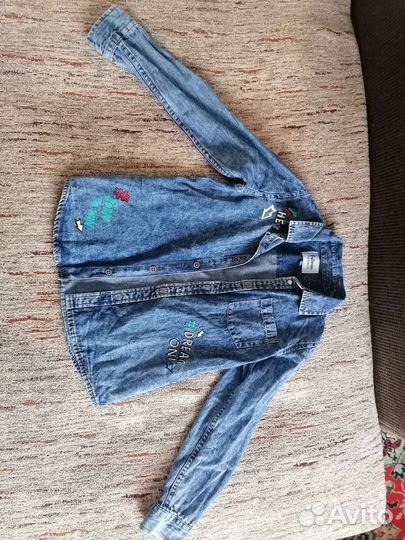 Джинсовая рубашка для мальчика