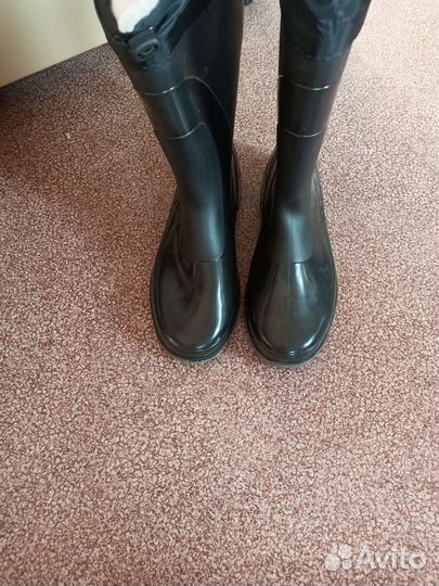 Сапоги резиновые с утеплением 45 раз