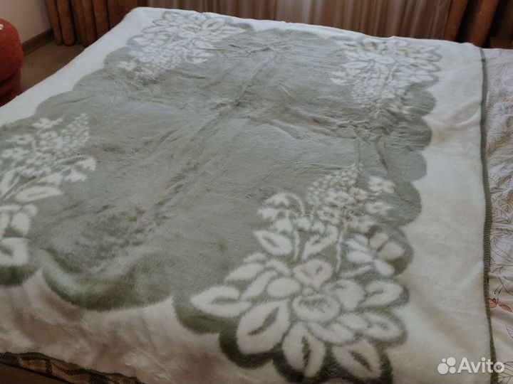 Плед покрывало ГДР двустороннее новое