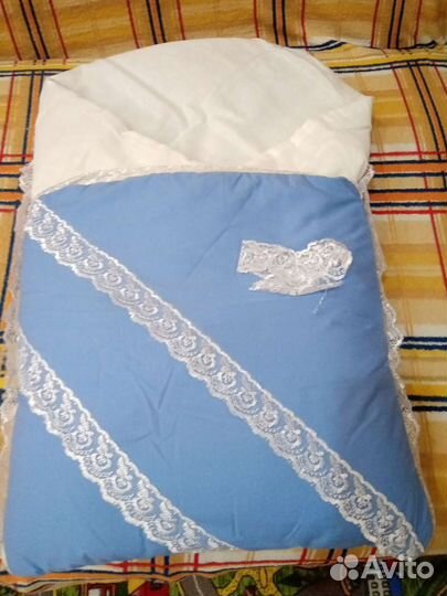 Конверт на выписку для мальчика зимний