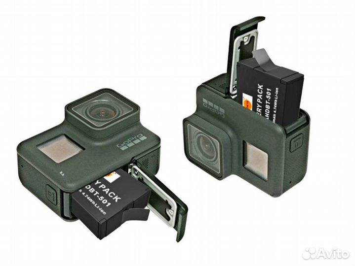 Аккумуляторы GoPro 5/6/7/8 Dste 1230mAh ahdbt-501