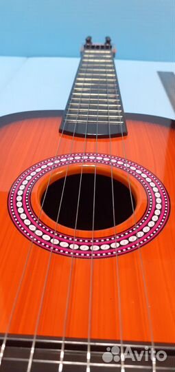 Гитара 6 струнная, миниатюрная для обучения детей