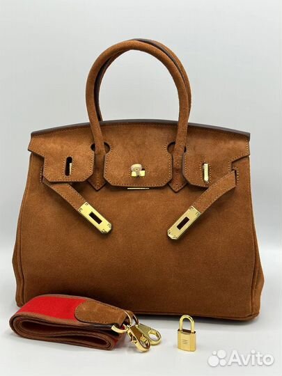 Сумка hermes birkin 30 замша
