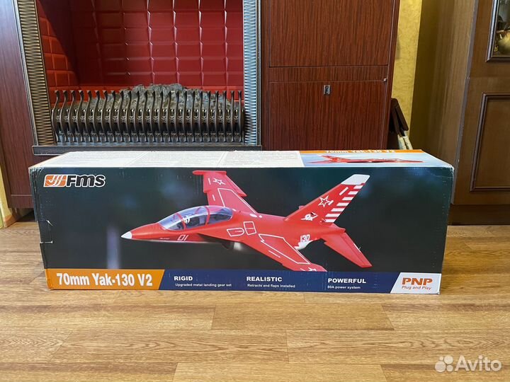 Радиоуправляемый самолет FMS Як-130 V2 70 мм