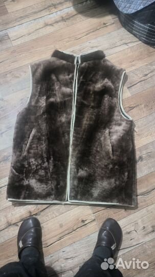Желет жилетка мутон двухсторонний вариант