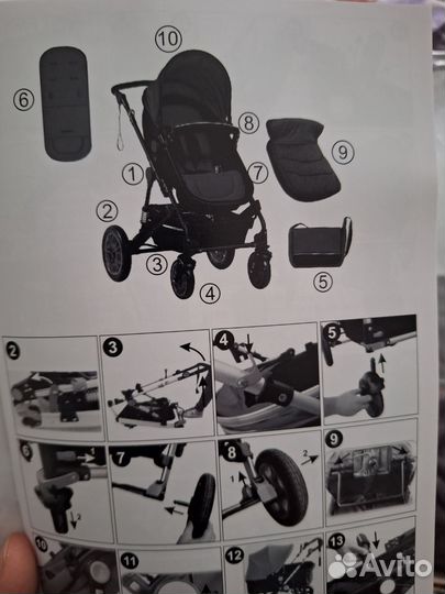 Коляска 2 в 1 новая