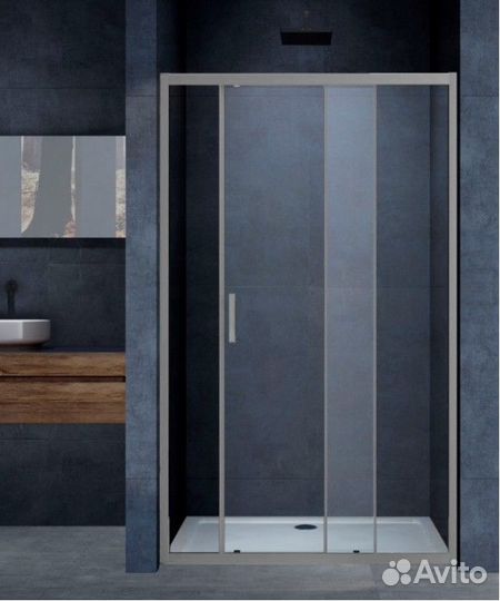 Душевая дверь Vincea Alpha VDS-3AL 140 сталь вороненая