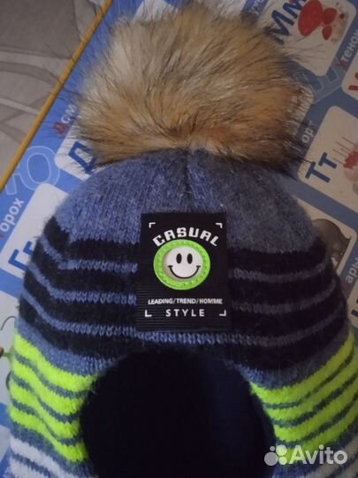 Шапка шлем зимняя