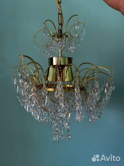 Люстра потолочная хрустальная