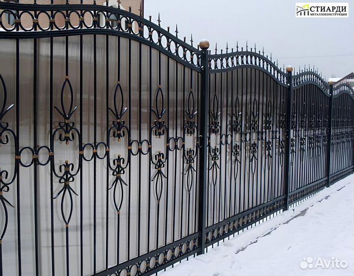 Забор кованый новый под ключ