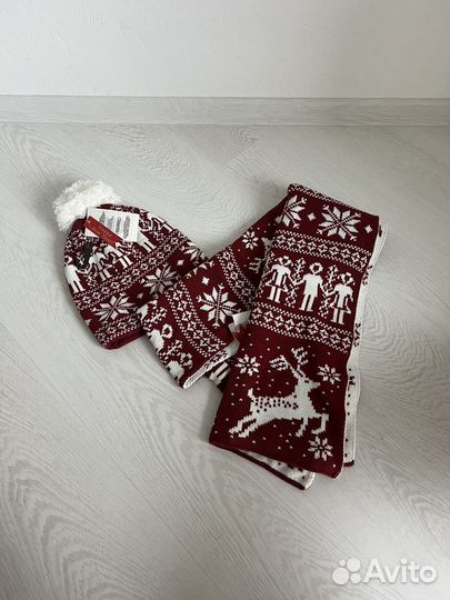 Комплект шапка и шарф
