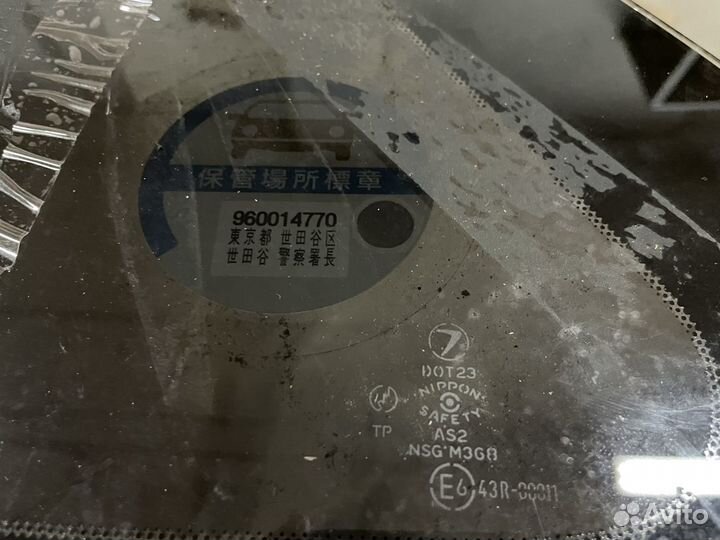 Стекло Subaru Legacy заднее боковое