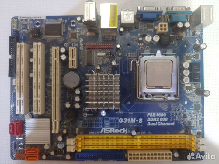 Мат.плата ASRock G31M-S и процессор Intel Celeron