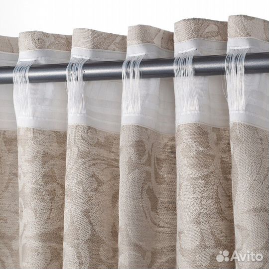 Шторы Икеа лен широкие новые
