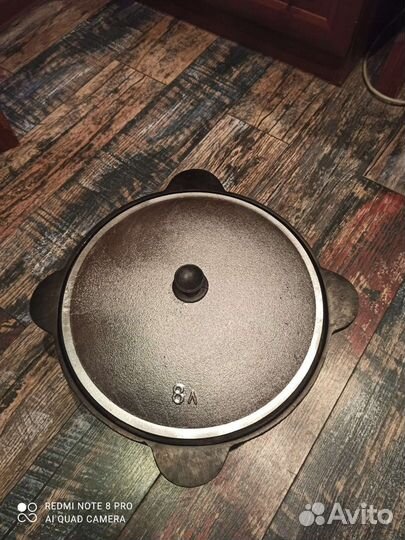 Казан чугунный 8 литров