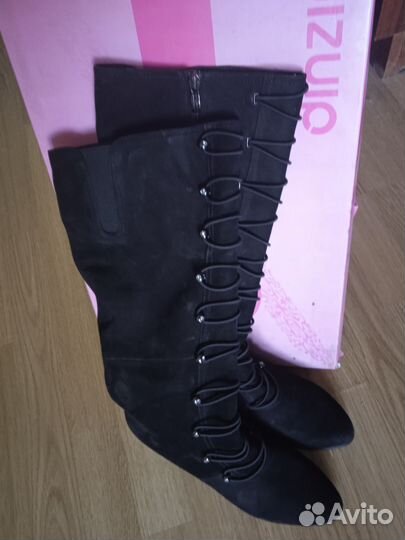 Сапоги женские замшевые осенние 40 размер