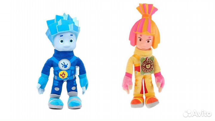 Мягкие игрушки симка и нолик (фиксики)