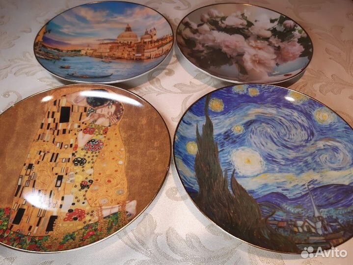 Тарелки декорат. с изображениями шедевров живописи