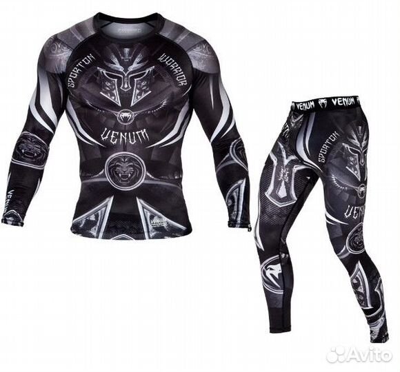 Комплект Рашгард Шорты Тайтсы Venum Gladiator