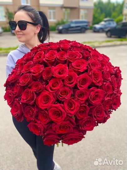 Цветы букеты с доставкой, premium роза Эквадор