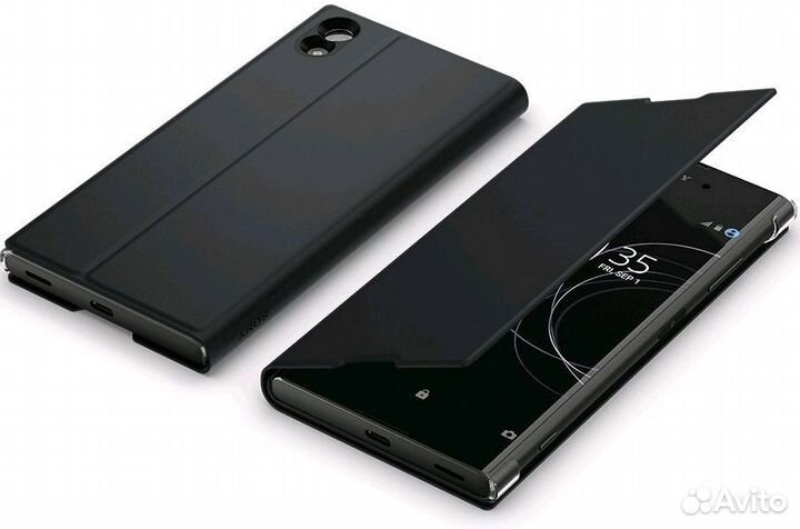 Оригинальный чехол-книжка Sony Xperia XA1 (чёрный)