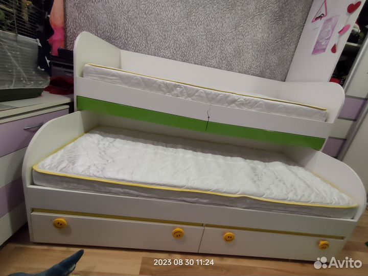 Детская кровать двухъярусная