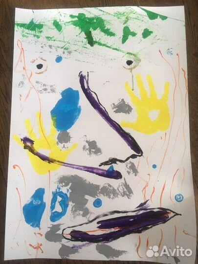 Картина абстракция акрил