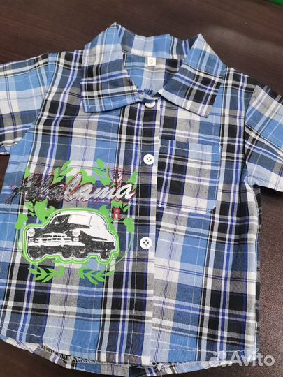 Рубашка летняя, для мальчика, 1,5-2 года