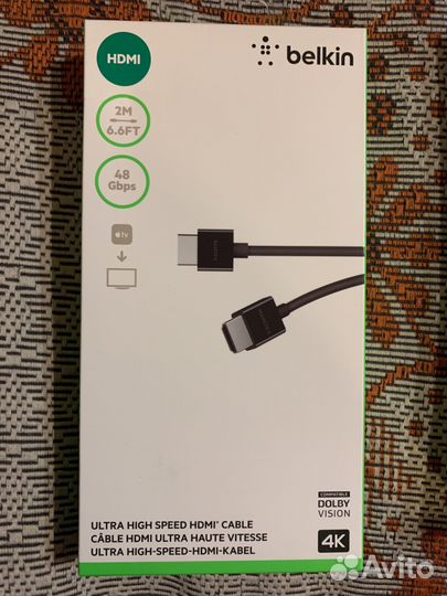 Кабель hdmi Belkin Ultra High Speed /4К и 8К/ 48Гб