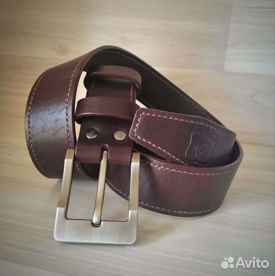 Кожаный ремень ручной работы