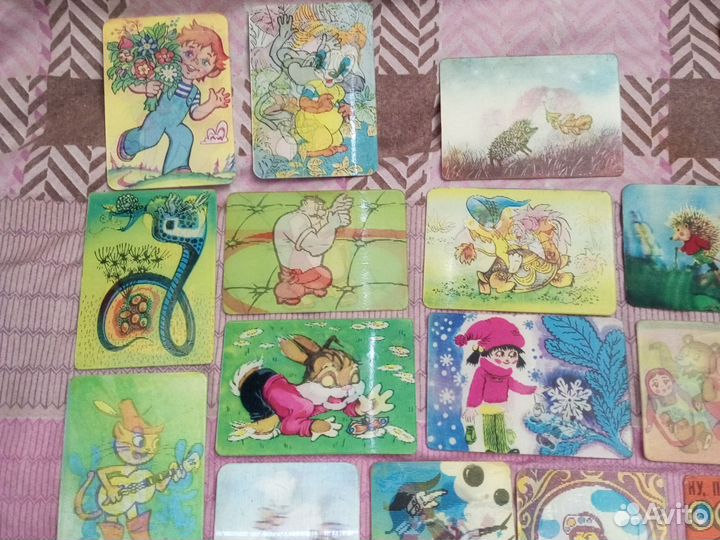 Переливные календарики СССР