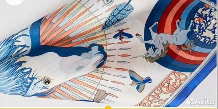 Платки коллекционные в стиле gucci valentino и др