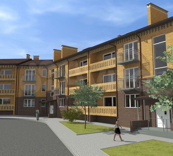 2-к. квартира, 61,8 м², 4/4 эт.