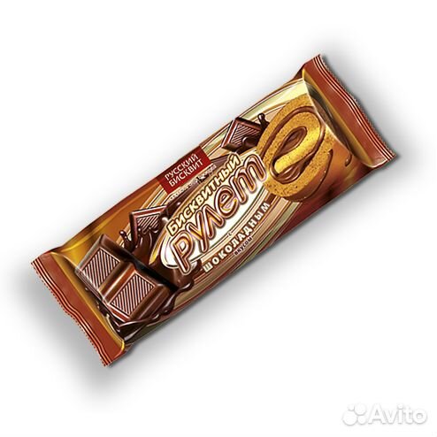 Рулет Русский Бисквит с Шоколадной начинкой 175г