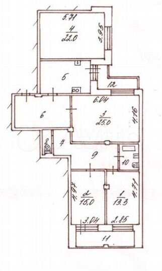 4-к. квартира, 126,7 м², 4/9 эт.