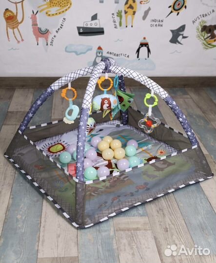 Развивающий детский игровой коврик