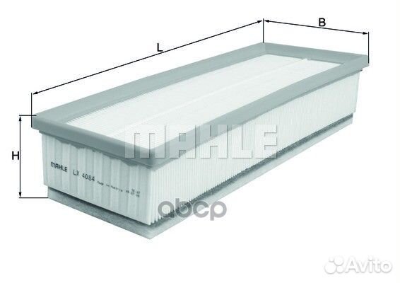 Фильтр возд.BMW F10/F25 2.0 LX4084 Mahle/Knecht