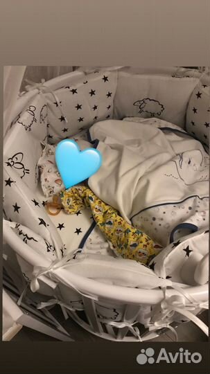Постельный комплект детский с бортиками