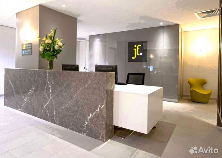 Барная стойка для приемной кварцевого агломерата