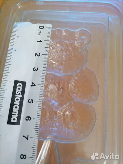 Форма/молд Мишка поликарбонат для шоколада и мыла