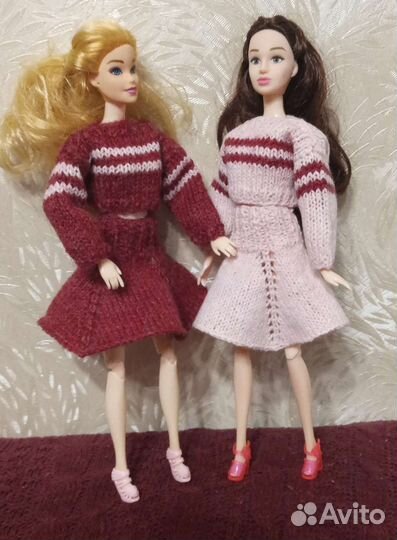 Вязанный костюм для Барби