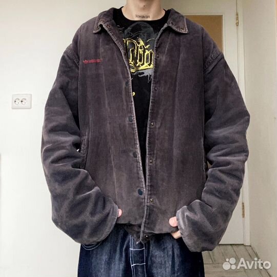 Куртка винтажная вельветовая adidas