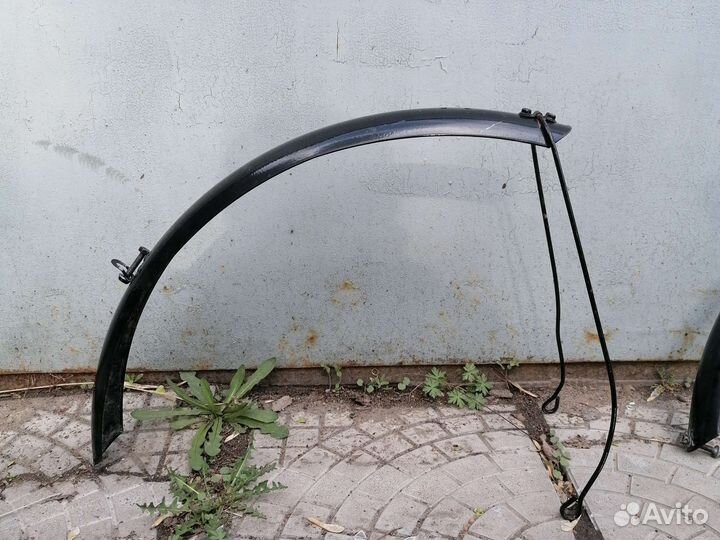 Крылья для велосипеда металлические. С рамы 29