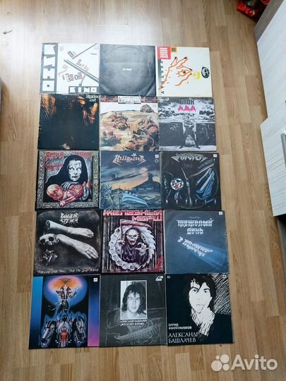 Виниловые пластинки отечественные рок, фанк и тп