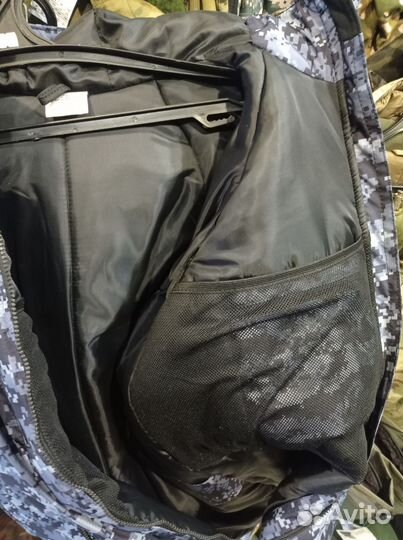 Бушлат зимний Росгвардия синий пиксель