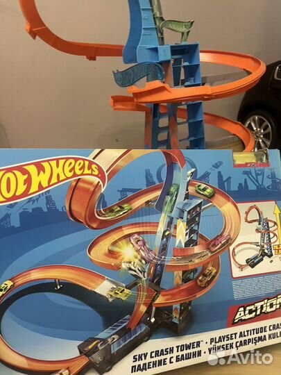 Автотрек hot wheels небесное столкновение Трасса