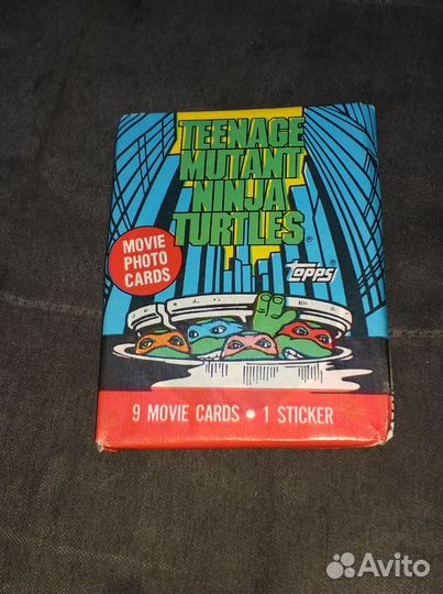 Черепашки ниндзя 1989/90 год со жвачкой topps